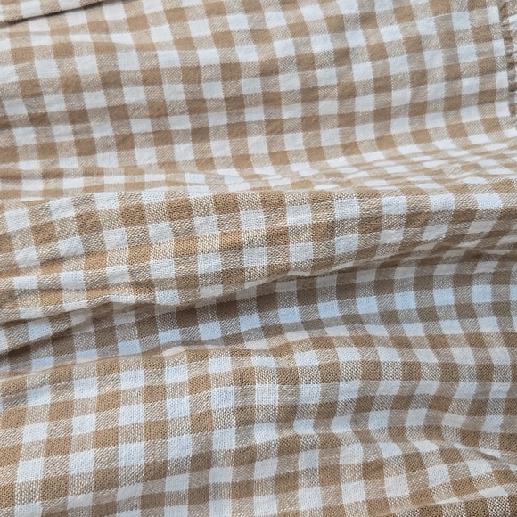 Madewell Gingham Tiered Linen Blend Maxi Skirt - Picture 7 of 9